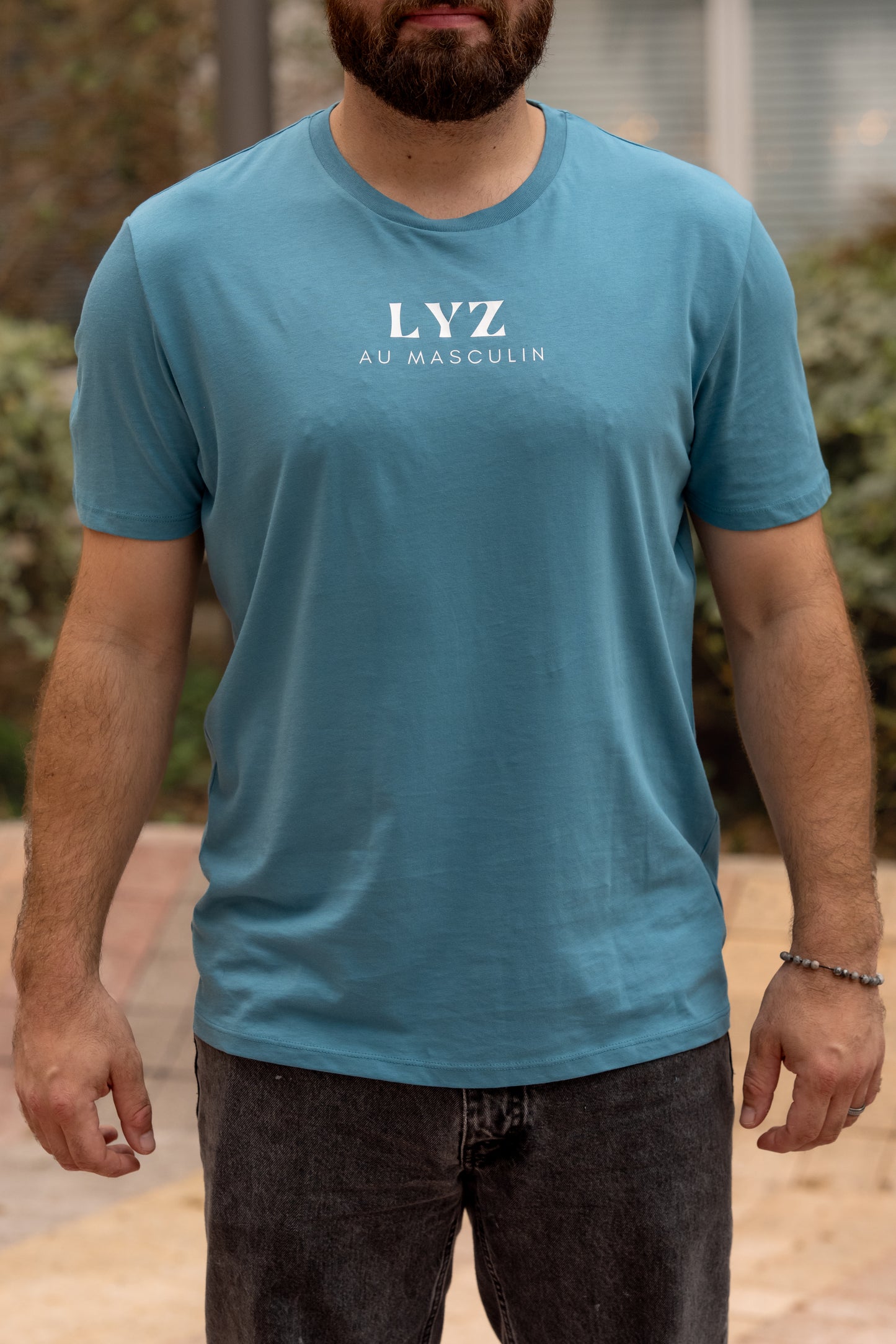 TEE SHIRT HOMME BLEU