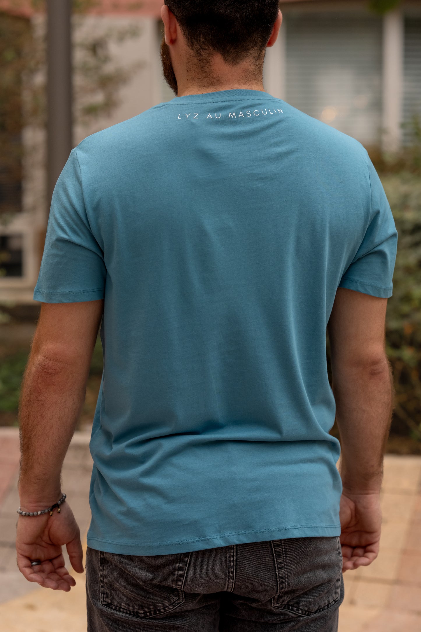 TEE SHIRT HOMME BLEU