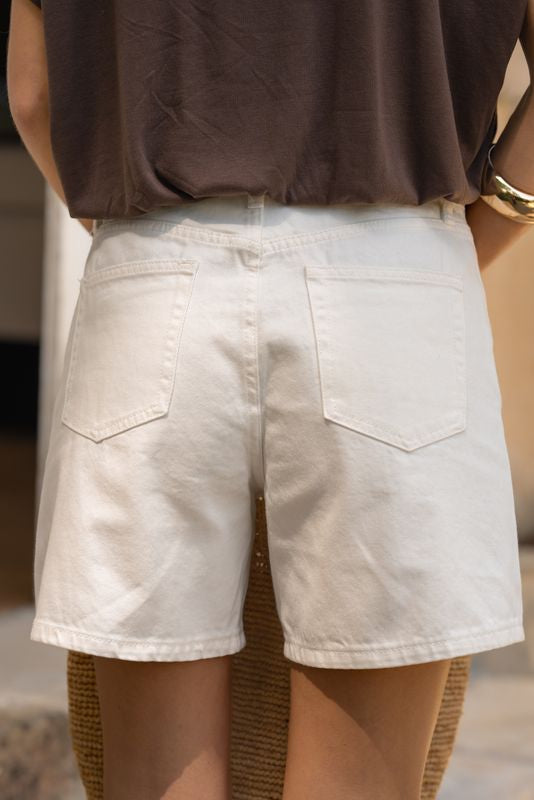 SHORT BLANC