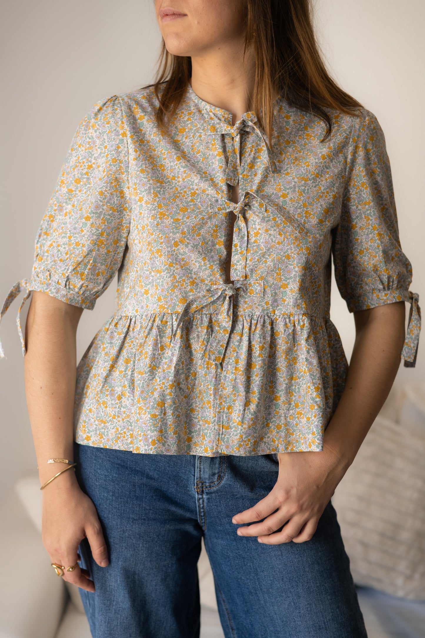 FLOWERED BLOUSE
