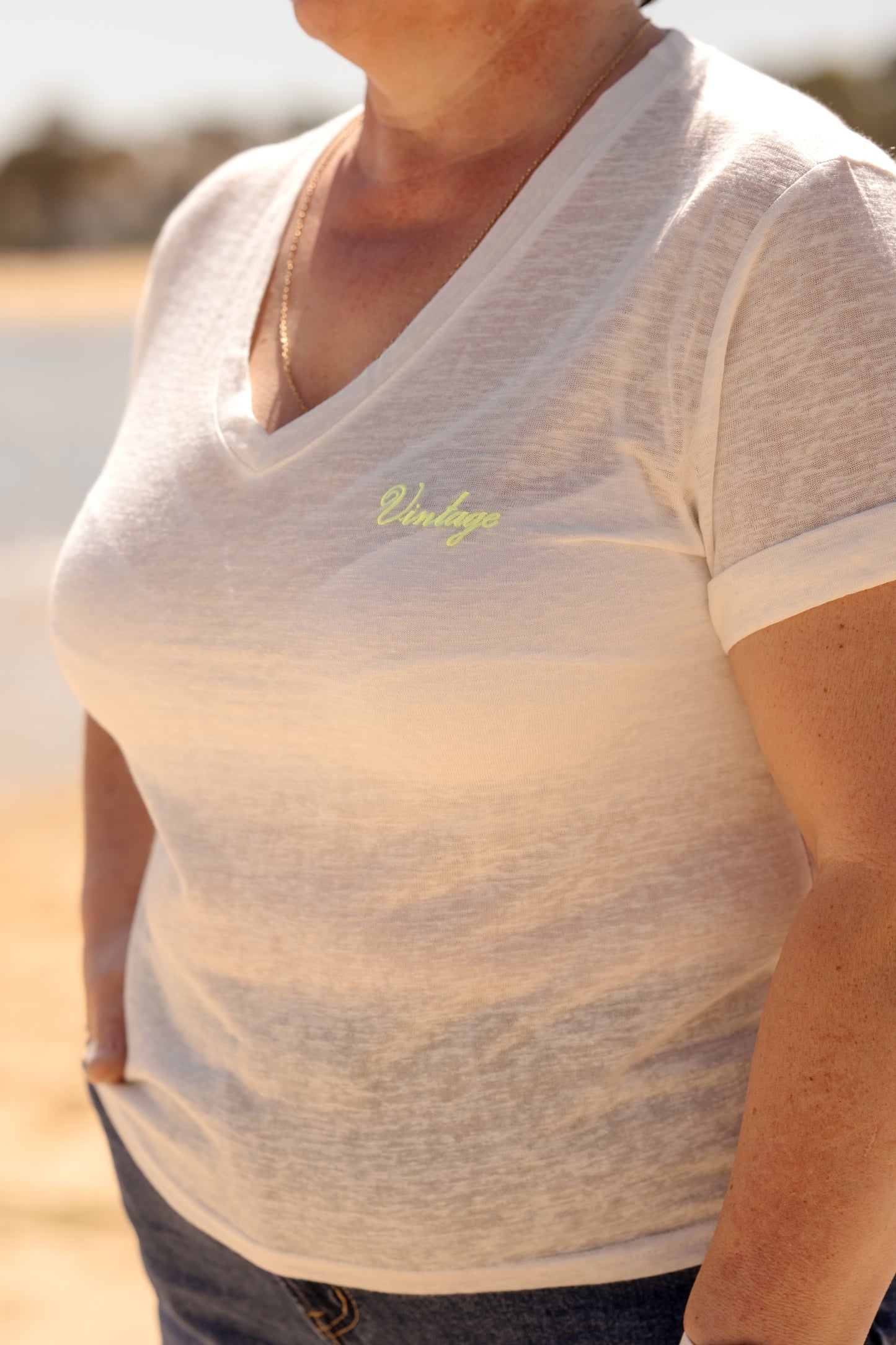 TEE SHIRT VINTAGE BLANC