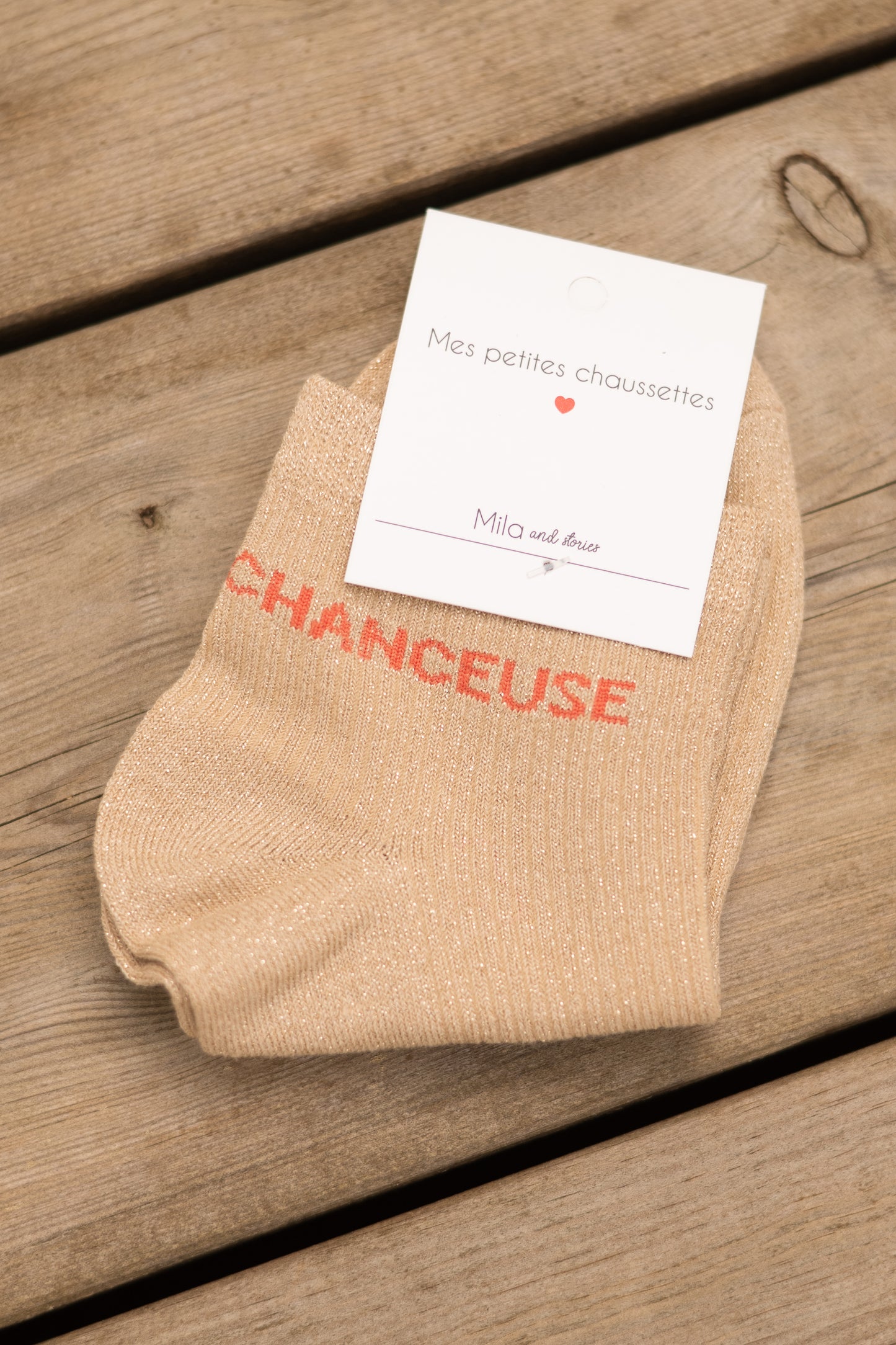 CHAUSSETTES PAILLETTES CHANCEUSE