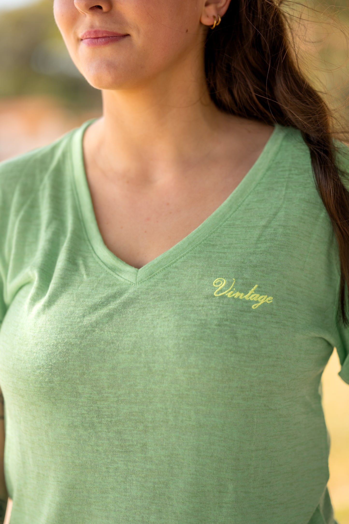 TEE SHIRT VINTAGE VERT