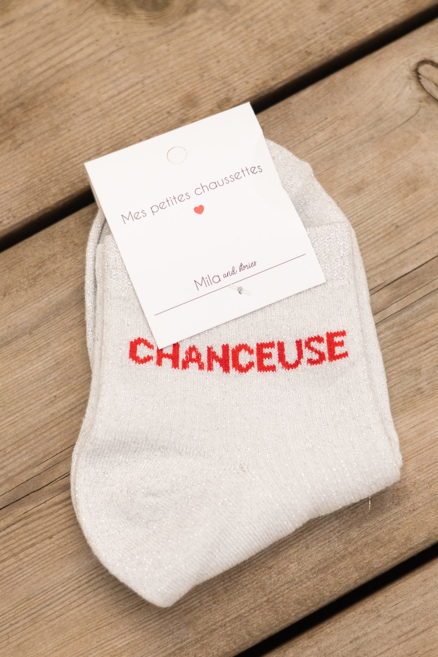 CHAUSSETTES PAILLETTES CHANCEUSE