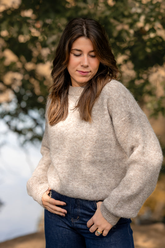 PULL ELIO TAUPE