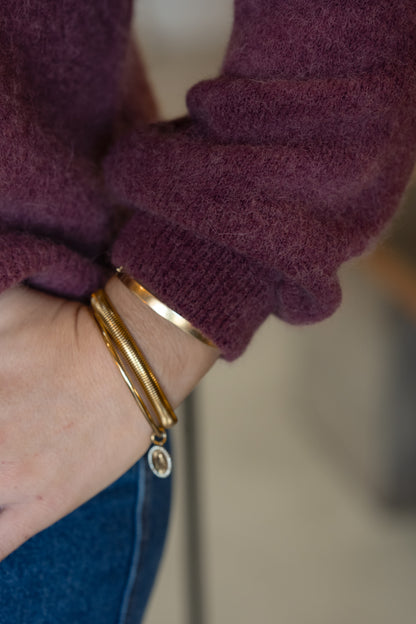 GILET VALENTIN PRUNE