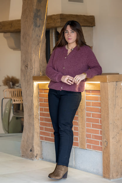 GILET VALENTIN PRUNE