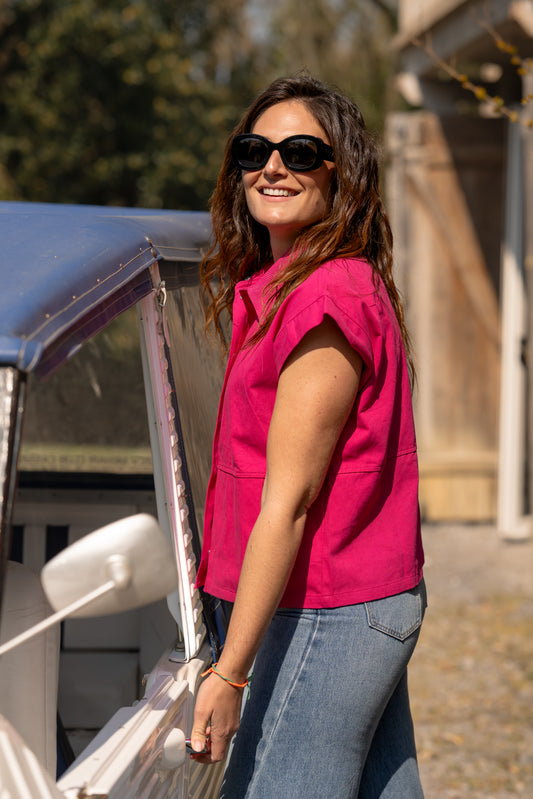 ROBIN FUSHIA VEST