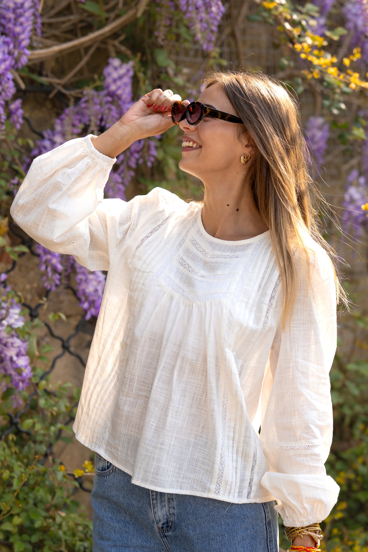 BLUSA DE FLORES