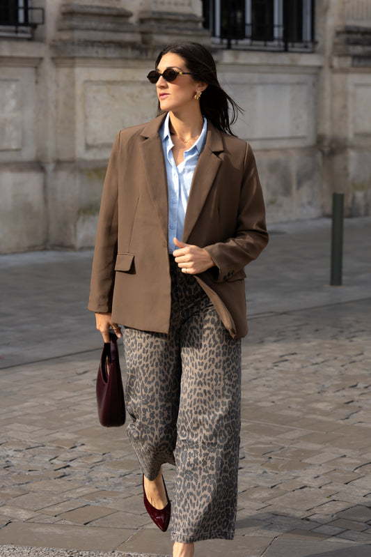VESTE BLAZER CLARA MARRON