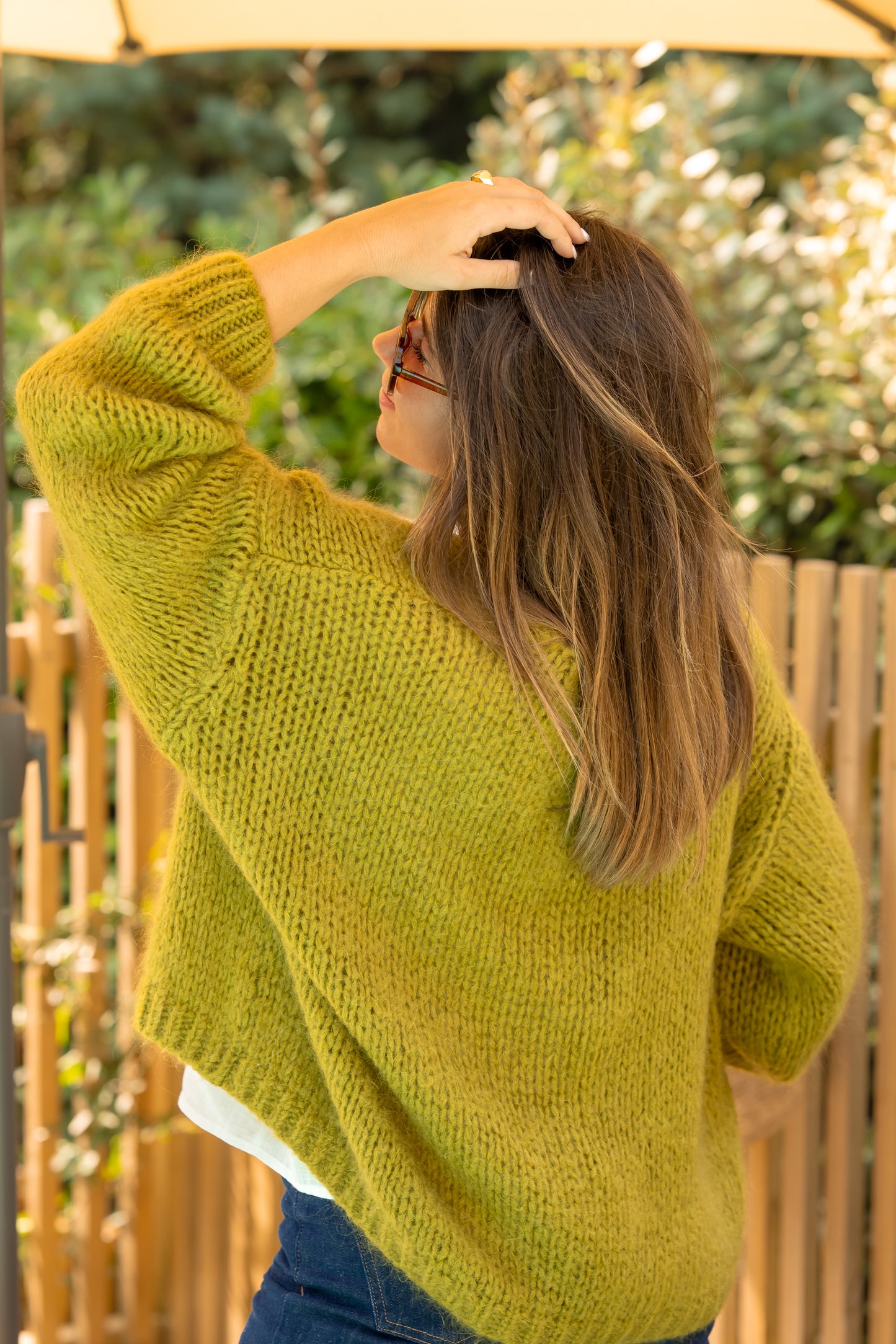 GILET CHARLENE VERT OLIVE