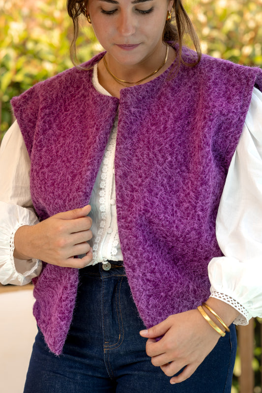 GILET ROBIN VIOLET