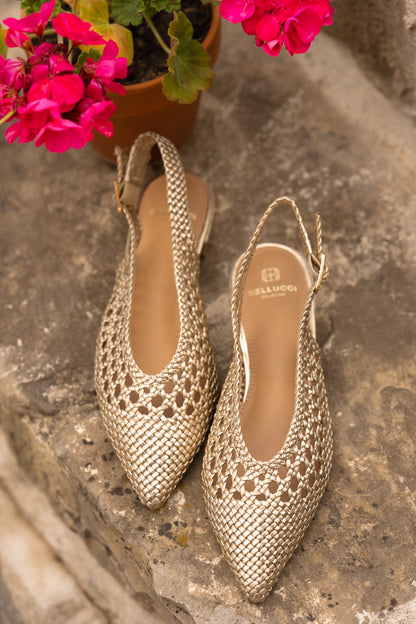 SANDALIAS DORADAS