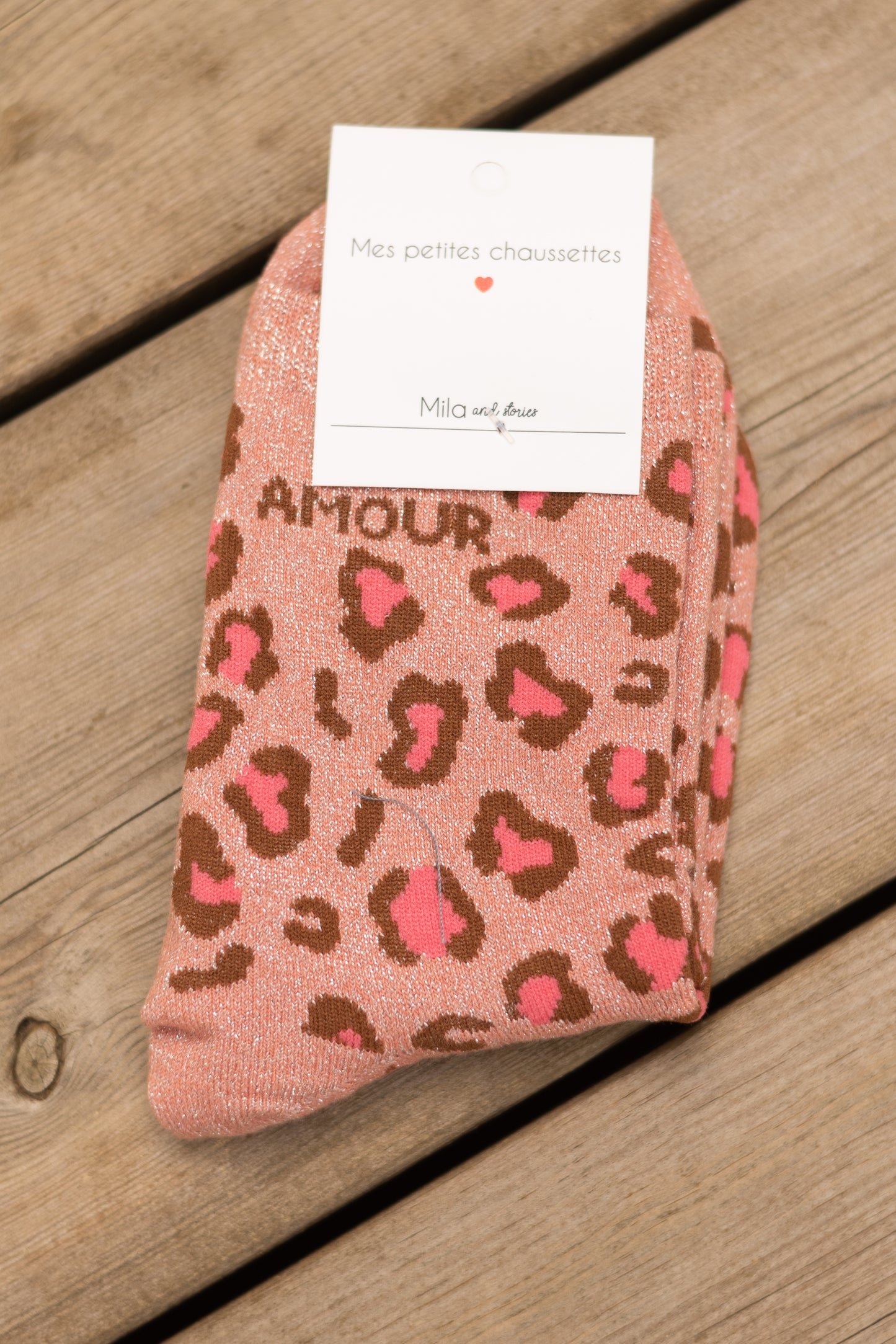 CALCETINES CON LENTEJUELAS DE AMOR