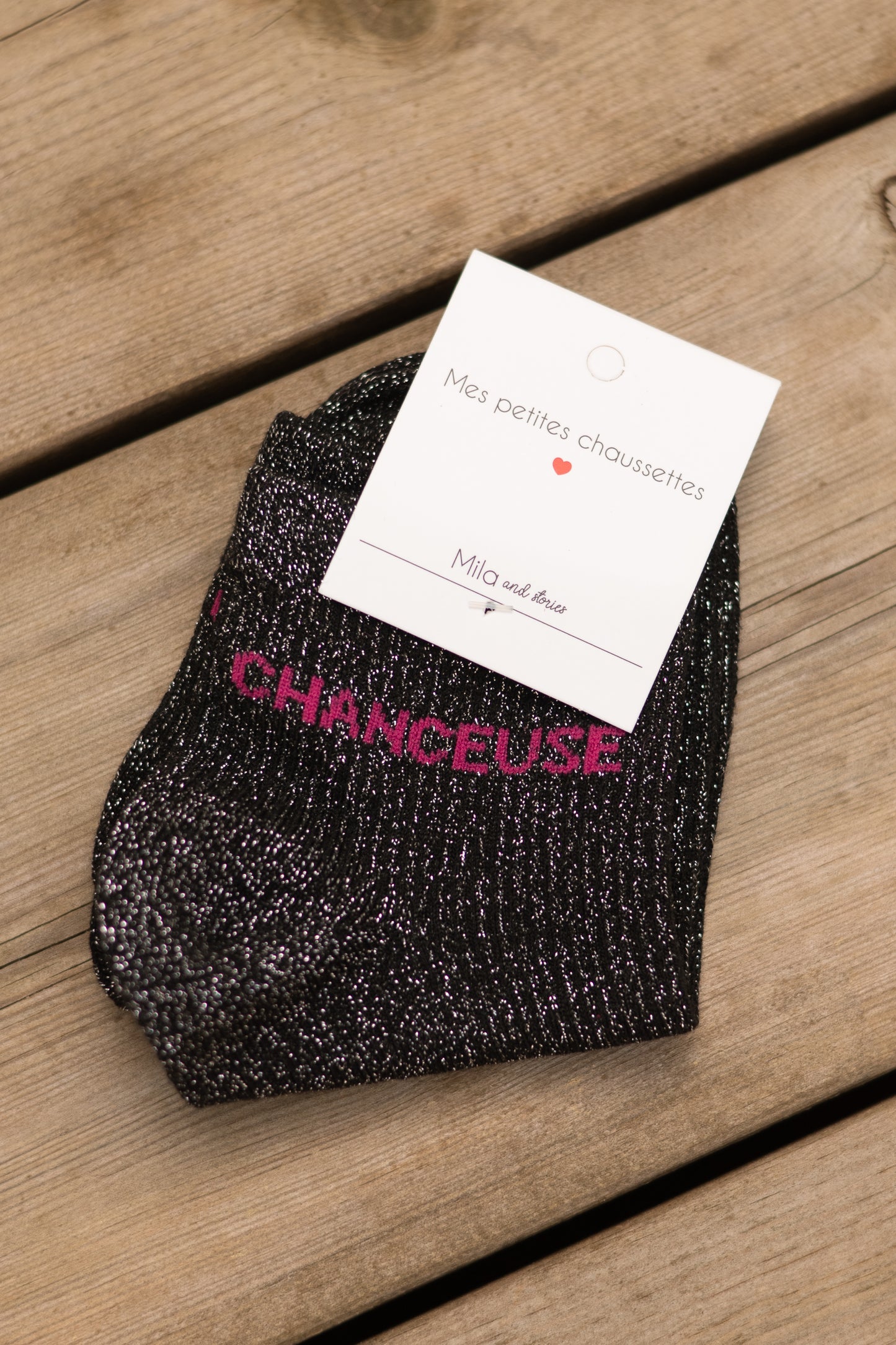 LUCKY SEQUIN SOCKS