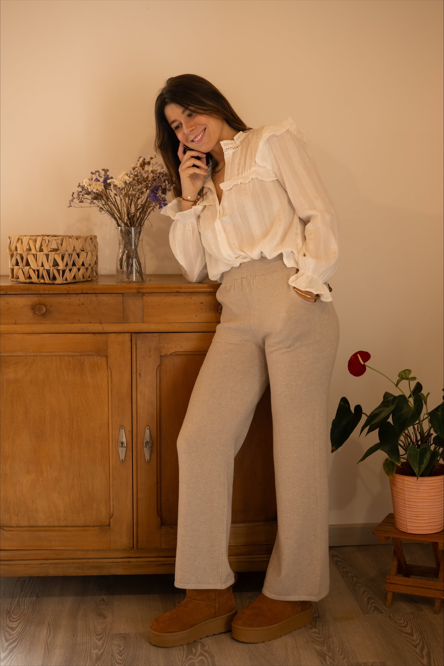 ECRU PANTS